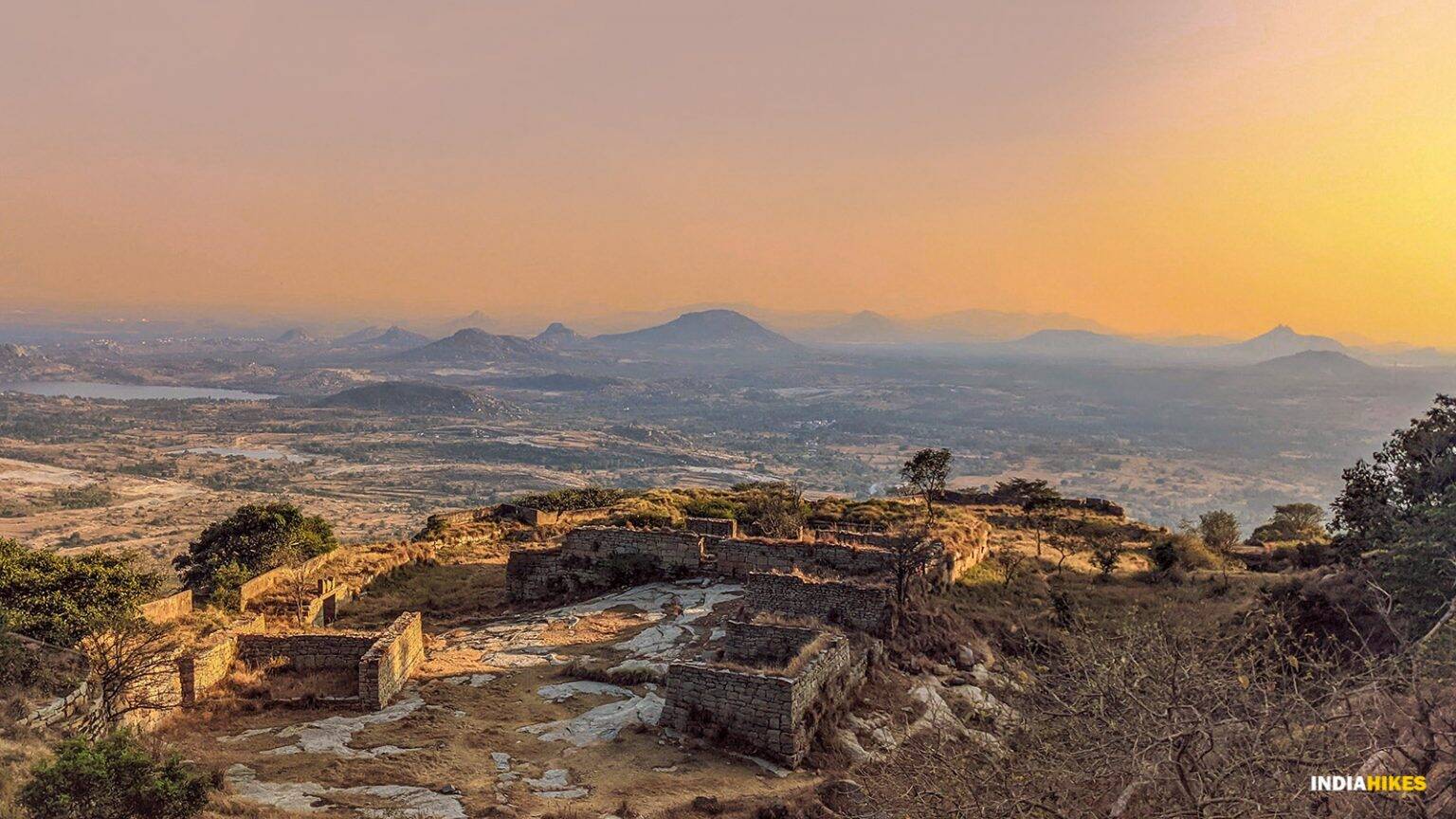 low-preview-Sunset view from the summit of Channarayana Durga Trek