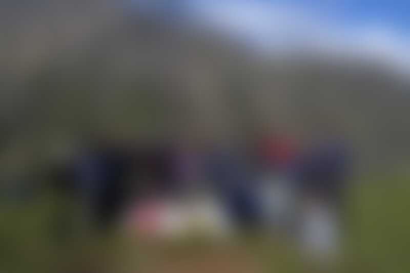 low-preview-31888 trekkers pose with the six sacks of garbage they collected at pathar nachuni on the roopkund trek